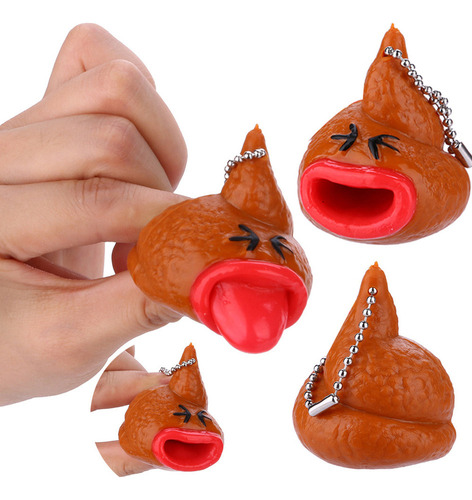2025 Llaveros De Juguete Con Emoticonos De Popó, Lengua