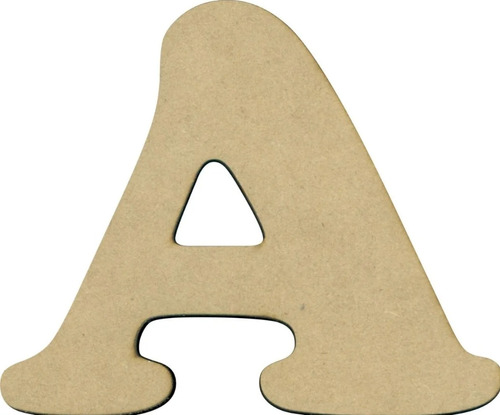 Figura Letra Fibrofacil Mdf Laser 10 Cm X 3 Mm Pack 10 Un