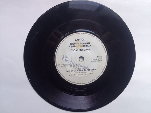 Vinilo Single Oscar Berumen Mi Corazon Es Tu Casa