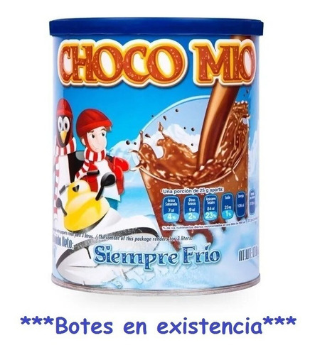 Imagen 1 de 4 de Chocolate Choco Mio Malteada 500grs