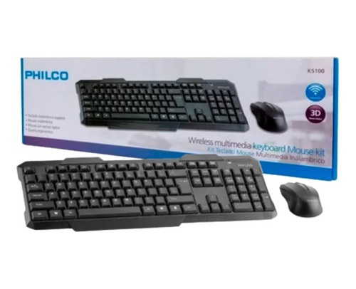 Kit Teclado Y Mouse Inalambrico Philco K5100