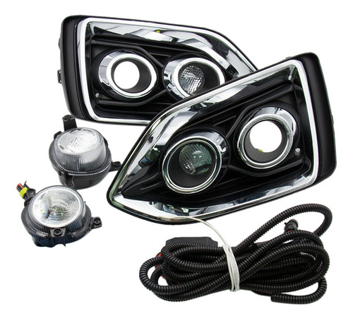 Faros Antiniebla Led Drl De Circulación Diurna Para Accent V