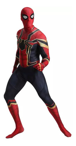 Imagen 1 de 3 de Disfraz Hombre Araña Iron Spiderman Adolescente/adulto