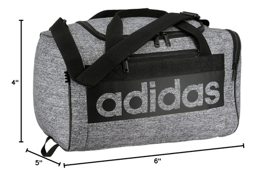 Bolso Deportivo adidas Gris/negro, Un Solo Tamaño Disponible