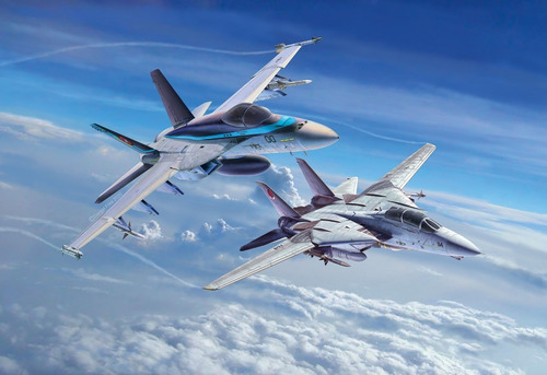 Top Gun 2 Movie Set By Revell # 5677 1/72 2 Aviones
