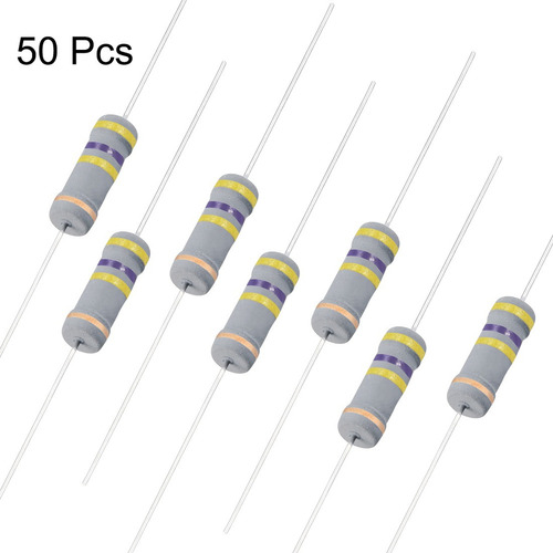 A 50 Resistencias 470k Ohm Resistor Película Carbono 2w 5%