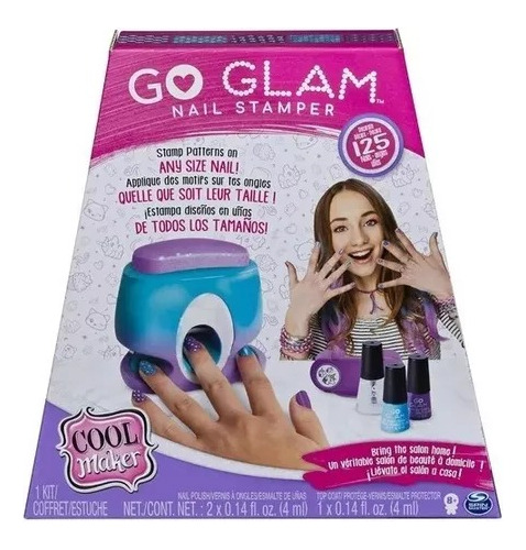 Maquina Kit Decorador Uñas Go Glam Nail Stamper Cool 2 En 1 