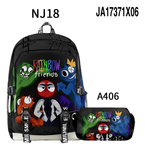 Mochila Escolar Rainbow Friends De Game 3d Primary And