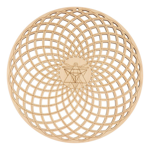 Geometría Sacra Escultura De Pared Cortada Con B 30,5cm