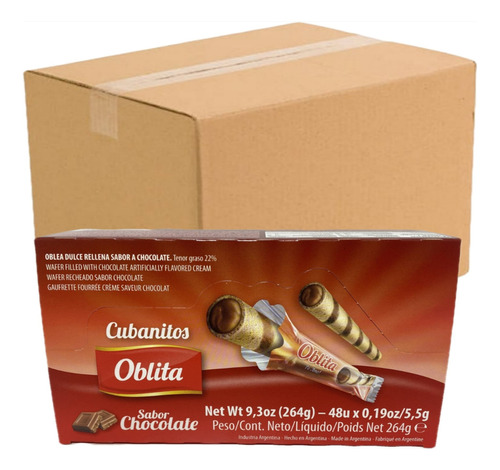 Cubanito Chocolate Oblita X48u (bulto X16)