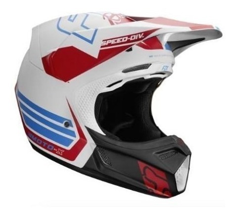 Casco V3 Rwt Visera Magnetica Motocross Moto Fox