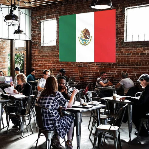 Bandera Mexico Mexicano, Mxmei-001, 93x150cm, Grande Chida Mxbigflag