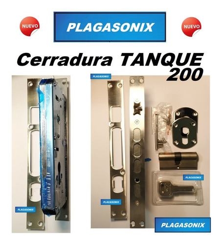 Imagen 5 de 10 de Cerradura Alta Seguridad Tanque 200 Computada Premium