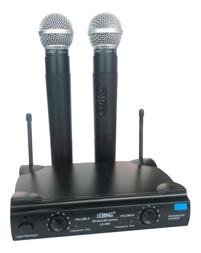 Microfones Lelong Le-906 Dinâmico Cor Preto