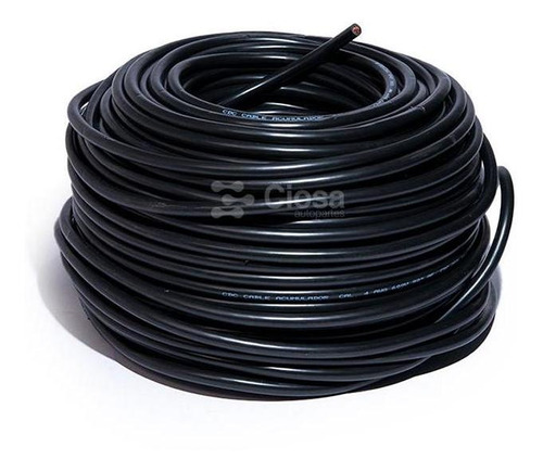 Cable Para Acumulador Automotriz Calibre 4 Negro 100 Mts