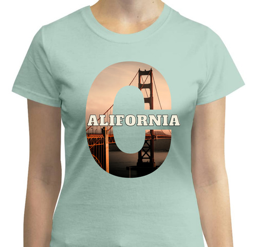 Playera Para Mujer Diseño California