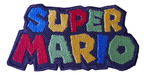 Parche Termoadhesivo Bordado Logo Super Mario 7cm