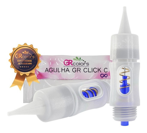Kit 15 Agulhas Gr Click C 3 Pontas Contorno Round Gr Colors