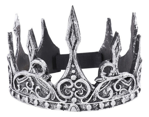 Diadema De Plata Antigua Corona Real Medieva Corona Pu Cr