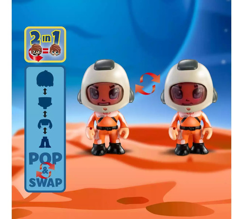 Pinypon Action Space Academy Figura Y Nave Espacial Con Luz