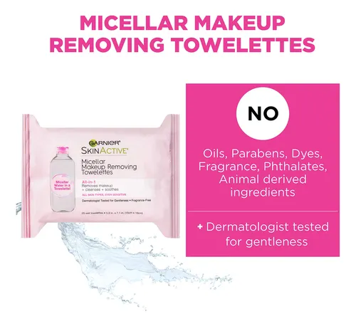 Toallitas Limpiadoras Faciales Y Desmaquillantes Garnier Ski