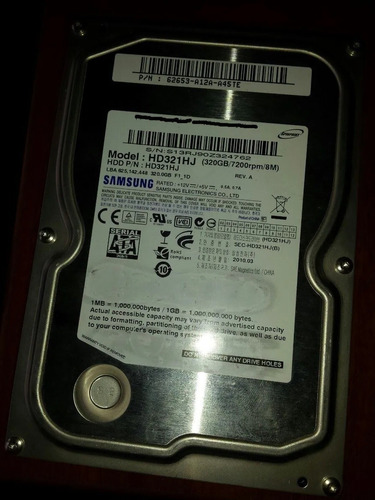 Disco Duro Sata De 320gb 8m Marca Samsung Para Pc Escritorio