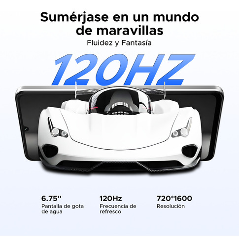 Doogee Note 59 Pro+ Celular 5g | Android 15 | 36 GB de RAM+512 GB de ROM | Pantalla de 120 Hz | 6250 mAh