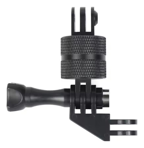 Base Pivote Giratorio Aluminio Compatible Gopro Sportcam Dji Negro