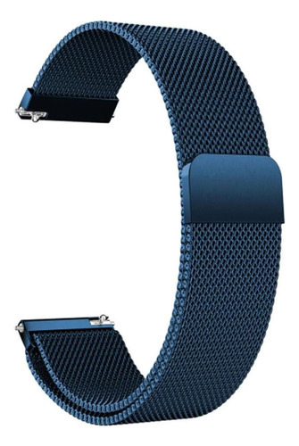 Pulseira Milanesa Metal Smartwatch Mormaii Life Glifo 5 Pro Cor Azul Largura 18