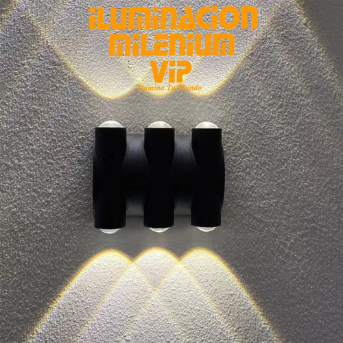 Aplique Led 6w Luz Calida Exterior Ac85/265v Decorativo P7