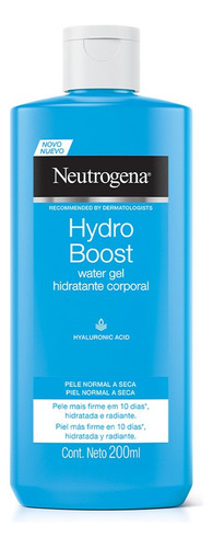  Hidratante Corporal Hydro Boost Water Gel 200ml Neutrogena