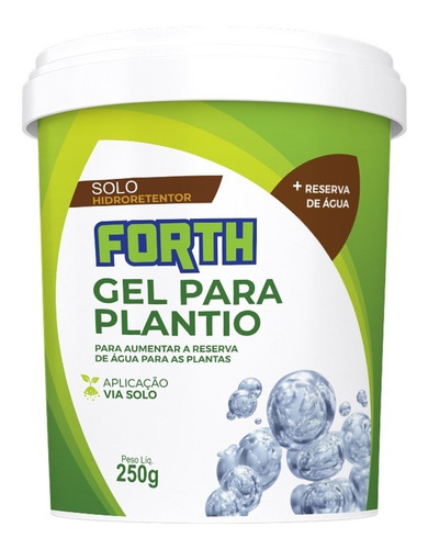 Forth Gel Para Plantio 250g - Hidrogel Retentor Agua Planta