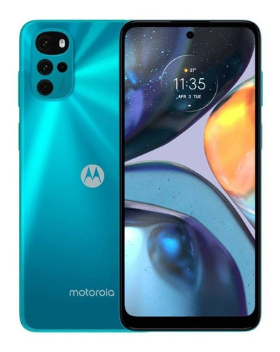 Motorola Moto G22 Dual Sim 4gb Ram Azul Cian 128gb