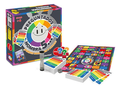 Preguntados Nombra 5 - Juego De Mesa - Español / Diverti