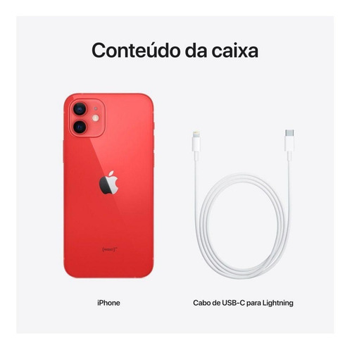 Imagem 4 de 5 de iPhone 12 (128gb)-4gb-dual Sim-tela 6.1-ceramica Shield