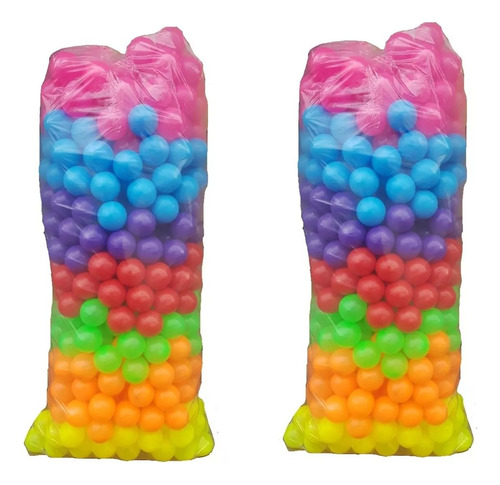 500 Pelotas Piscina Multicolores Vivos