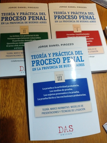 Combo Pirozzo Teoría Y Práctica Proceso Penal Provincia 3ts