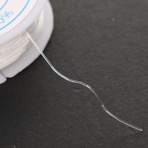 , X Hilo Elástico 10m Para Fabricación De 0,4 Mm Claro0.4mm