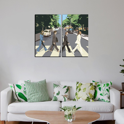 Imagen 3 de 3 de Diptico 60x50 Cms Dcorativo Beatles 1
