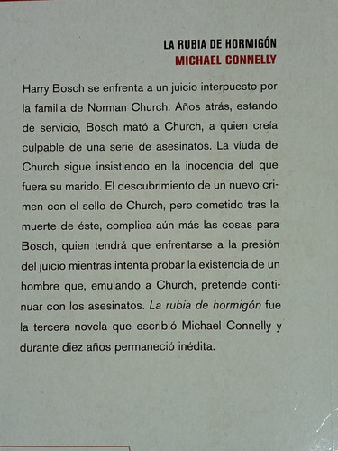 Imagen 2 de 3 de La Rubia De Hormigon * Michael Connelly * Zeta *