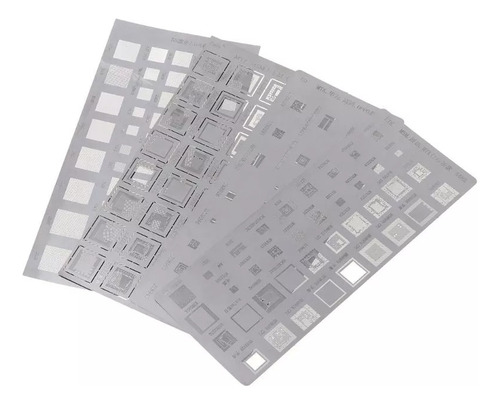Lamina Para Reballing Universal Bga 4 Laminas Diferentes