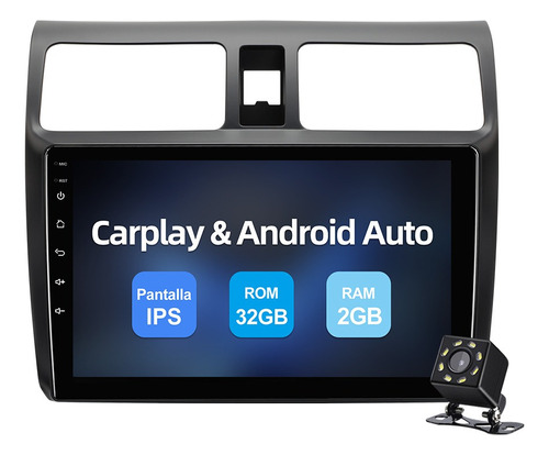 Estéreo Carplay 2+32gb Para Suzuki Swift 2003-2010 100 Año