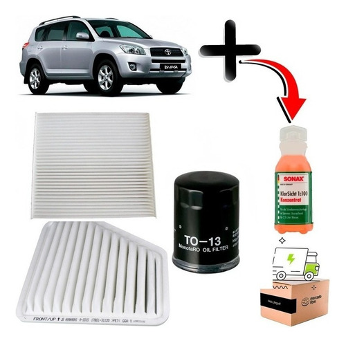 Kit Filtros Para Toyota Rav4 2.4 2006 2008 2azfe Bencina 4x4