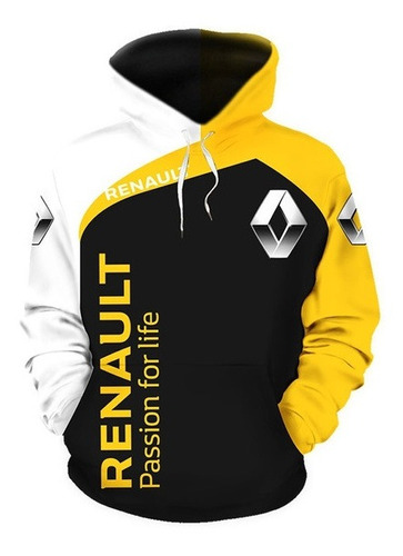 Sudadera Con Capucha Estampada Renault 3d Sportwear