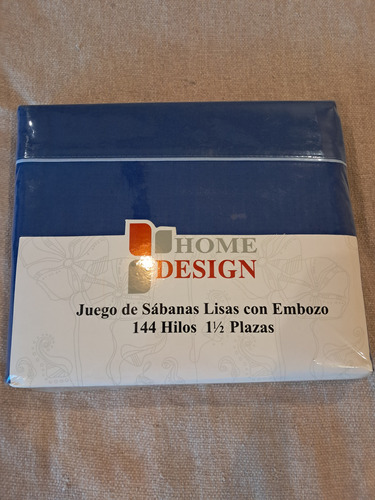 Sabanas Plaza Y Media Azul Liso (Usado)