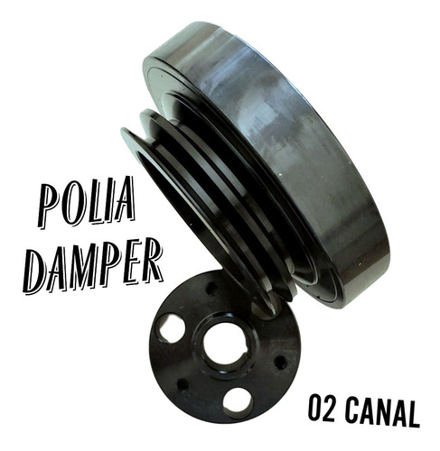 Imagem 1 de 2 de Polia Damper 2 Canal Street Opala Caravan + Cubo Completo