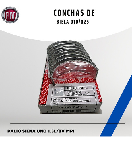 Concha De Biela Fiat Palio Siena 1,3/8v Mpi 025/010