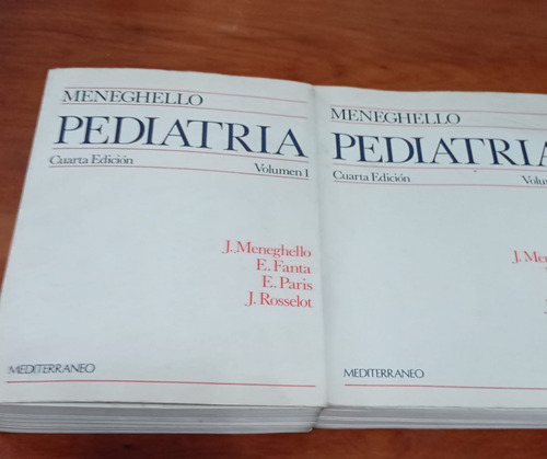 Pediatría De Meneghello Cuarta Edición Vol I Y Ii 