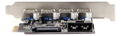 Tarjeta De Expansión Pci-e A Usb 3.0 De 4 Puertos Chenyang