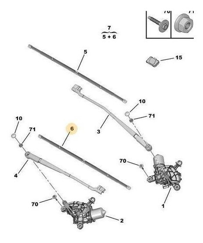 Escobilla Limpiaparabrisas Lado Derecho Citroen C4 Picasso